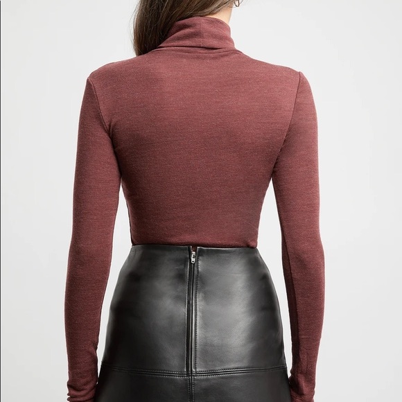 Kookai New Jersey Leather Black A-line skirt, size 34. Perfect condition. - Picture 3 of 3